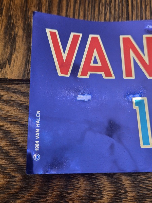 3 Van Halen Vintage 1982 & 1984 Tour Vinyl Decals Stickers Music Memorabilia