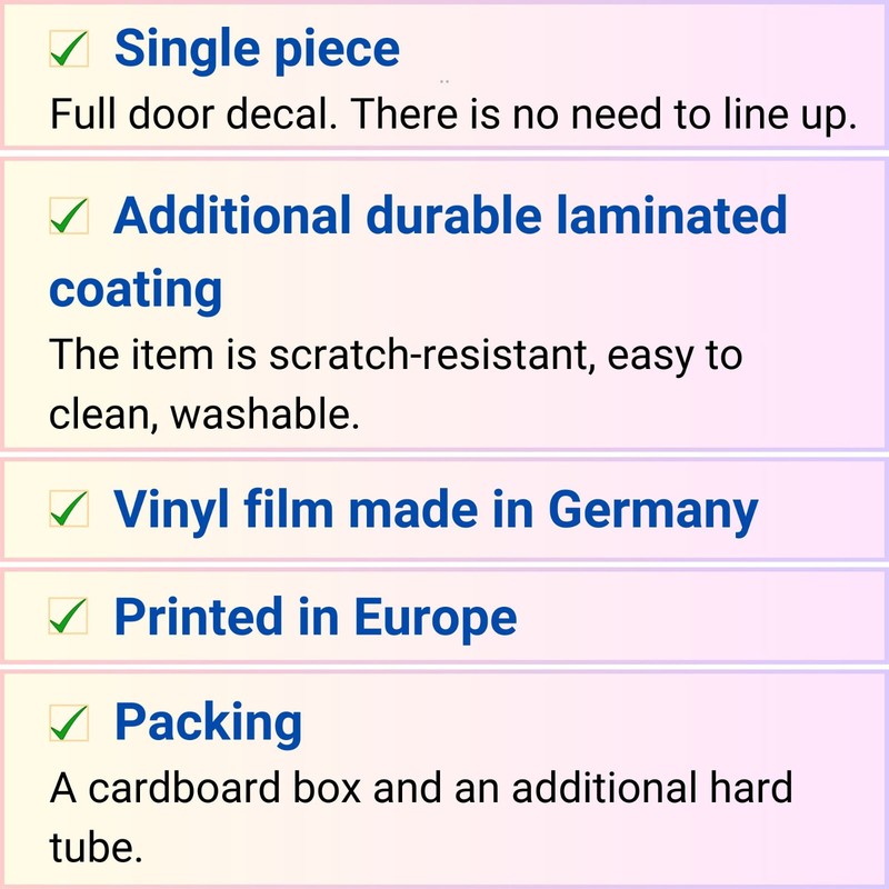 Door Mural Ocean Beach, Wrap, Cover, Single Laminated Vinyl Sticker gallery