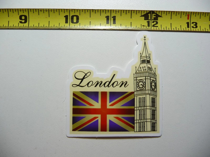 UK FLAG NEXT LONDON BIG BEN SMALL STICKER DECAL TRAVEL VACATION ON HOLIDAY