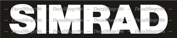 SIMRAD Marine Electronics – Fishing Sports – Vinyl Die-Cut Peel N’ Stick Decals