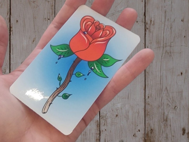 Pretty Rose Rectangular Sticker gallery