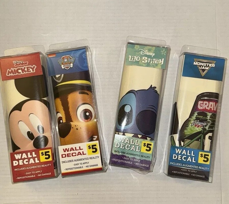 Wall Decals! Monster Jam, Paw Patrol, LILO & Stitch, and Mickey Mouse