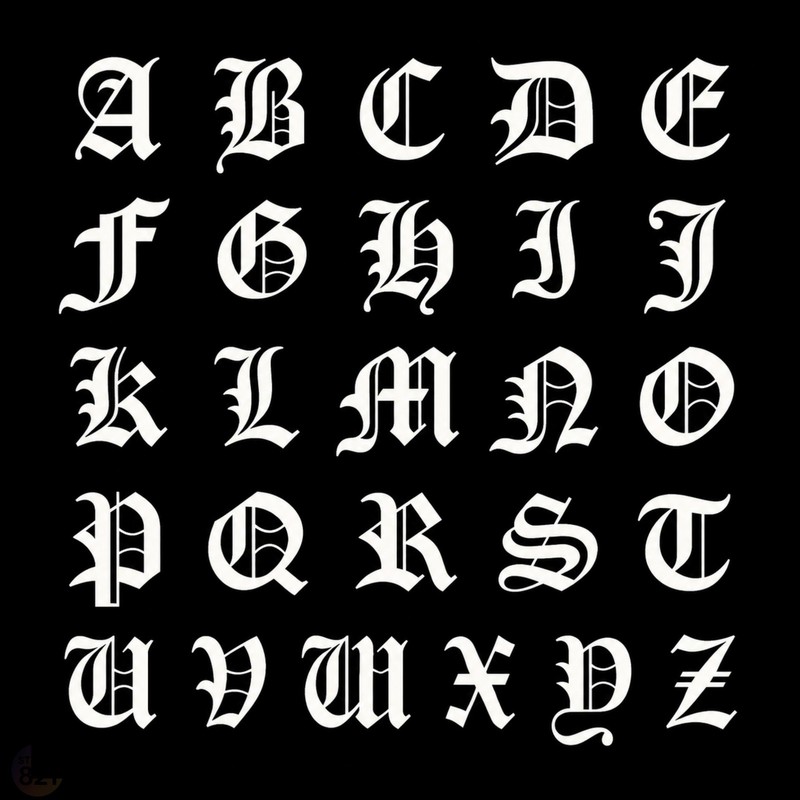 Custom Old English Initial Decal | 1–3 Letter Vinyl Monogram Sticker