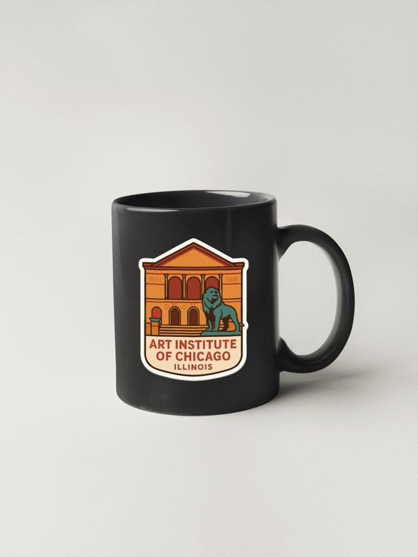 Art Institute of Chicago Illinois Sticker Decal Vinyl Die-Cut Symbolic Landmark gallery
