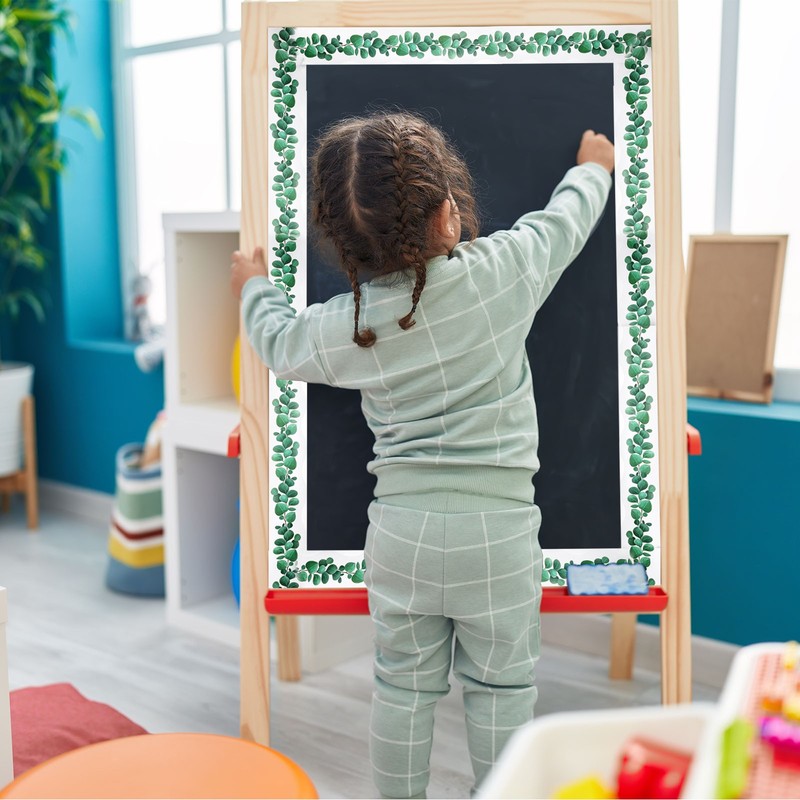 Board for chalkboard, 20m x 7cm edging leaves tree for class gallery