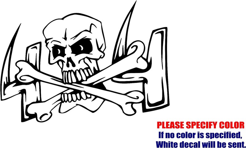 4X4 SKULL Vinyl Decal Sticker Car Truck window Various Sizes