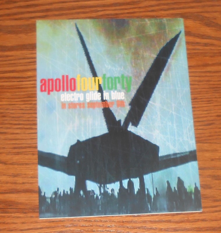 Apollo Four Forty Electro Glide in Blue Sticker Large Rectangle Promo 7×5