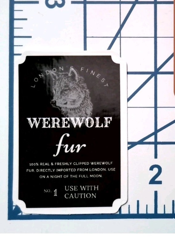 Werewolf Fur London Finest Sticker Vinyl Die Cut Scrapbook Journal Decal Gothic gallery