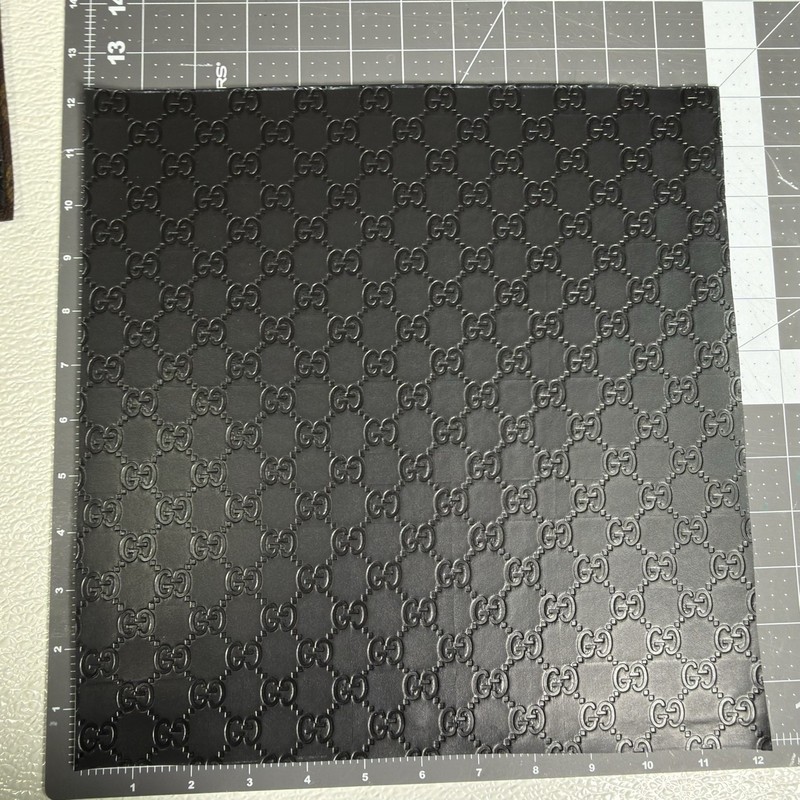 G.G. Black Embossed Monogram Vinyl For Crafting piece 12" X 12" gallery