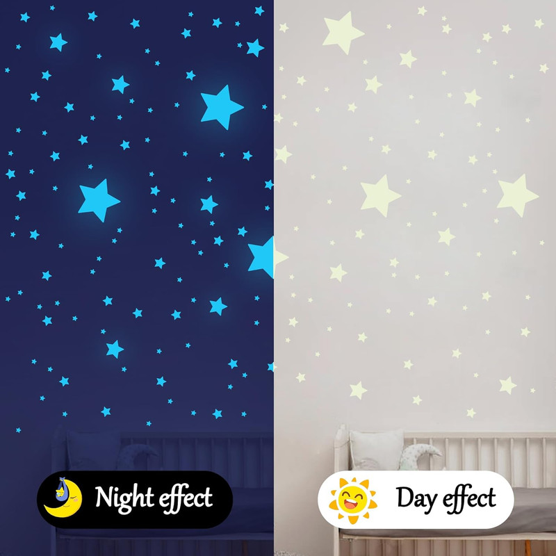 421Pcs Glow in the Dark Stars Ceiling Stars Glow in Dark Space Planet Universe G gallery