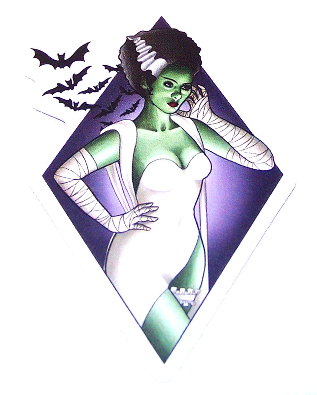FRANKENSTEIN Cut Sticker Decal Monster Movie Horror Film – Bride of Frankenstein