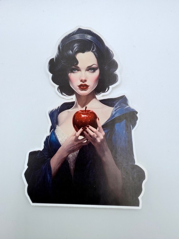 Brand New Gorgeous Fairy Tale Princess Snow White Sticker 3″ by 4″