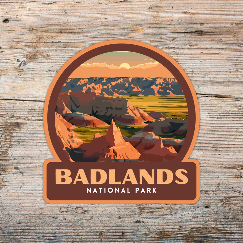 Badlands National Park Sticker Laptop Sticker Cooler Sticker