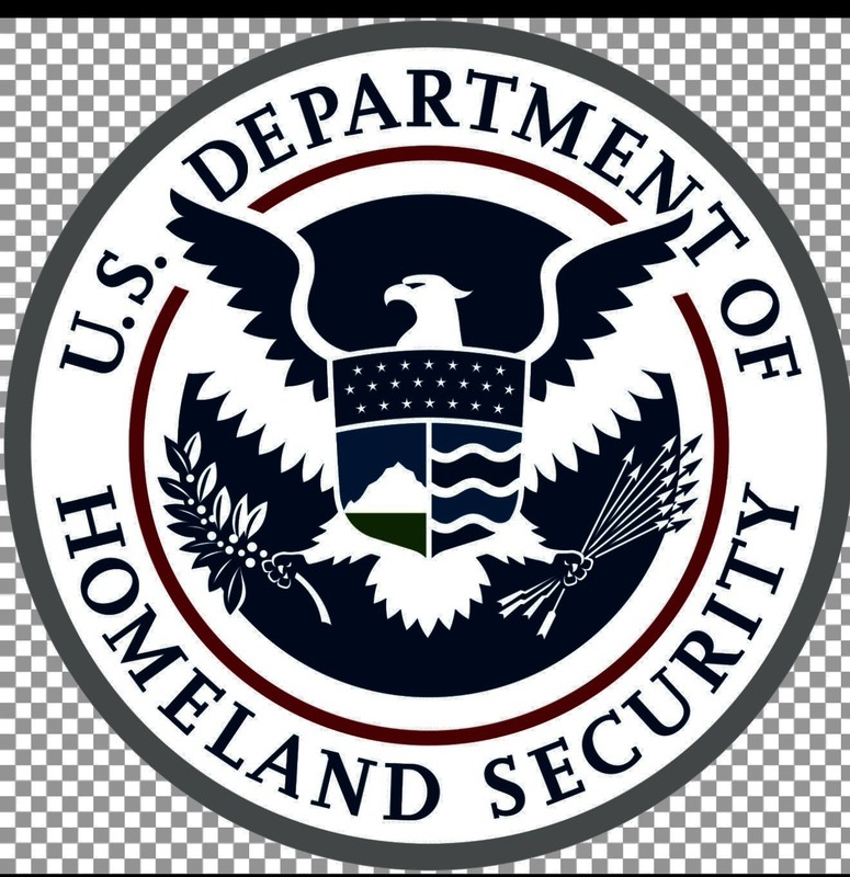 STICKER (BUY 2, GET 1 FREE) Subdued Homeland Security ICE DHS glossy Trump USA