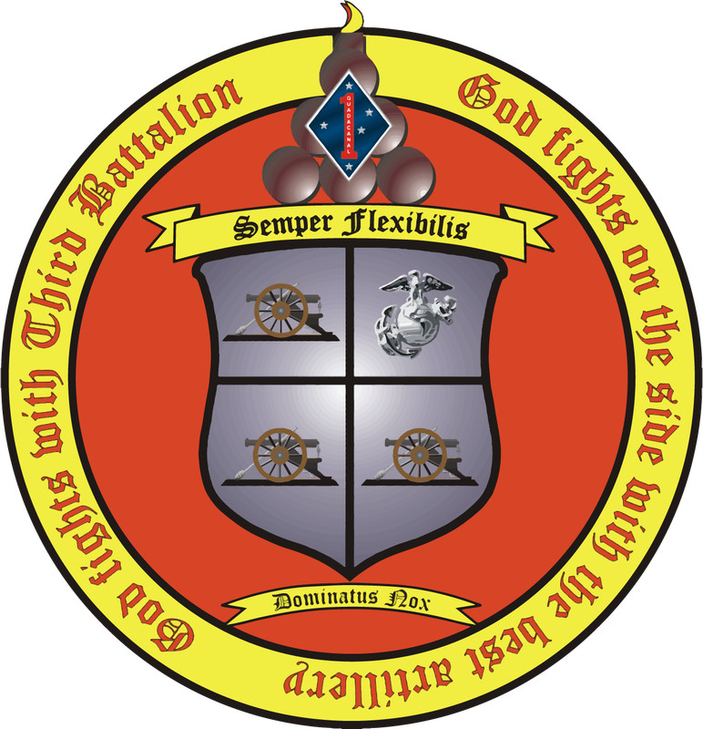 US Marine Corps Badge Sticker 3rd Battalion 11th Marines Thunder