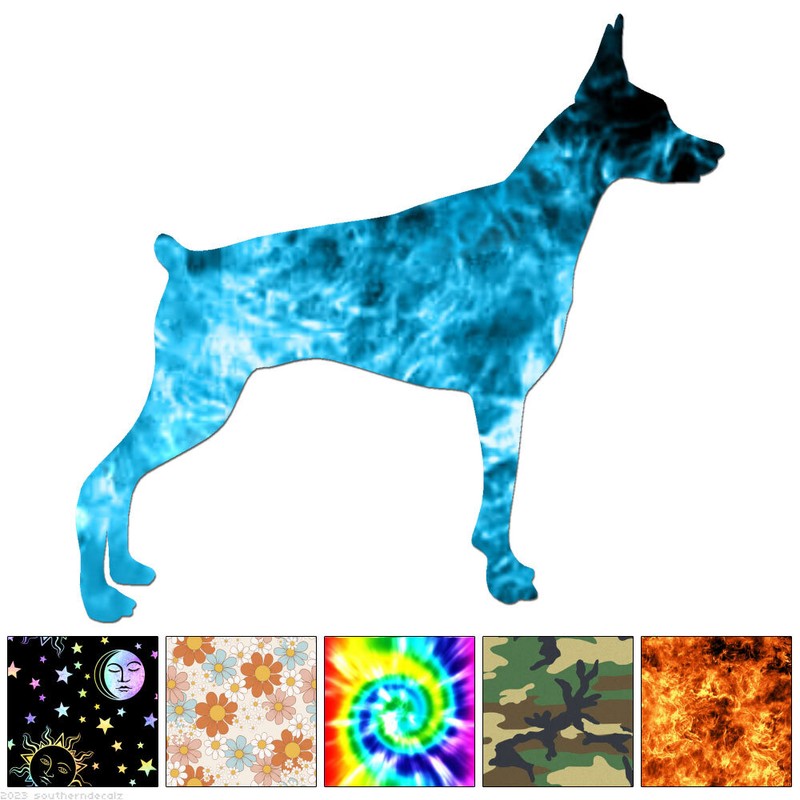 Miniature Pinscher – Decal Sticker – Multiple Patterns & Sizes – ebn6973