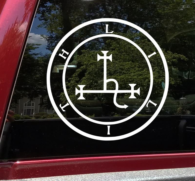 Sigil of Lilith Vinyl Decal V1 - Dark Moon Feminine Strength - Die Cut Sticker gallery