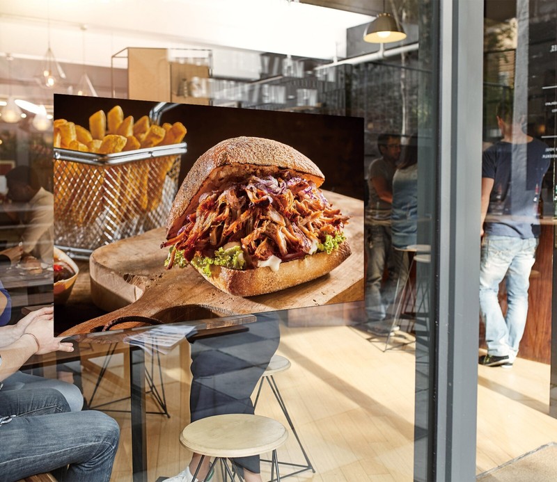 3D French Fries Burger K3126 Window Stickers Vinyl Wallpaper Wall Murals Kay