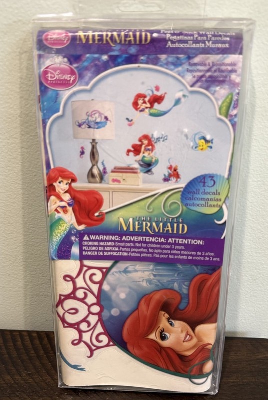 The Little Mermaid Peel and Stick Wall Decals 43 Pieces Roommates gallery