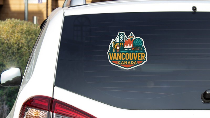 Vancouver Sticker Decal Vinyl Die-Cut City Skyline Landmark Design gallery