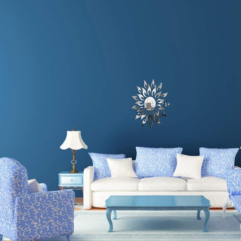 2 x Sunflower Mirror Wall Stickers Decor Acrylic DIY Self-Adhesive Wall 🔥NEW🔥 gallery