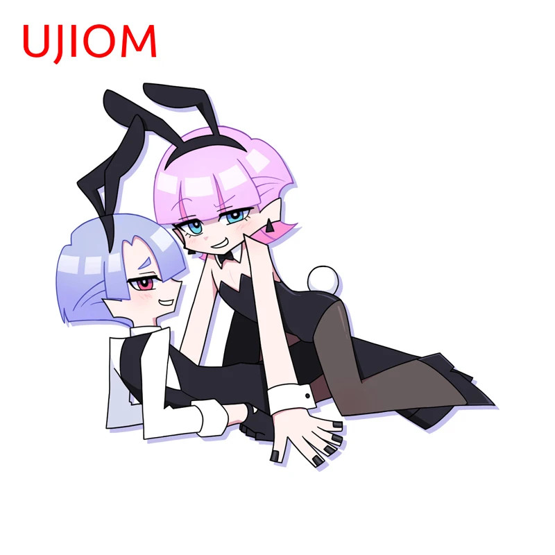UJIOM Bunny Boys Polyester Polyurethane Wall Sticker Amsuing Cartoon Design