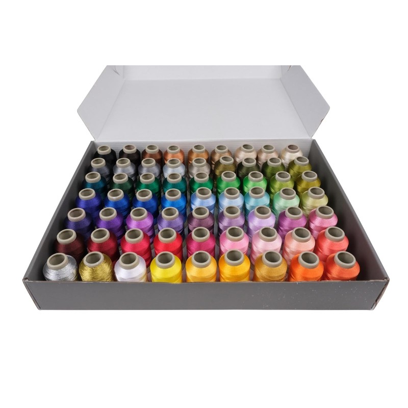 Mixed Color Embroidery Thread Set – 8 pcs / 63 pcs – 15 Gr Polyester
