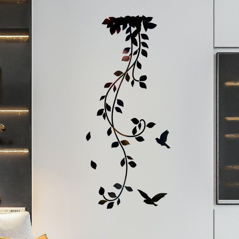 Wall sticker 3D DIY Decal Home Acrylic Background Leaf Modern Removable gallery