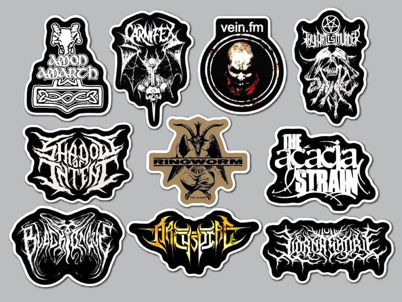Death Metal Sticker Lot (10 Pack) SET 6 lorna shore amon amarth carnifex vein.fm