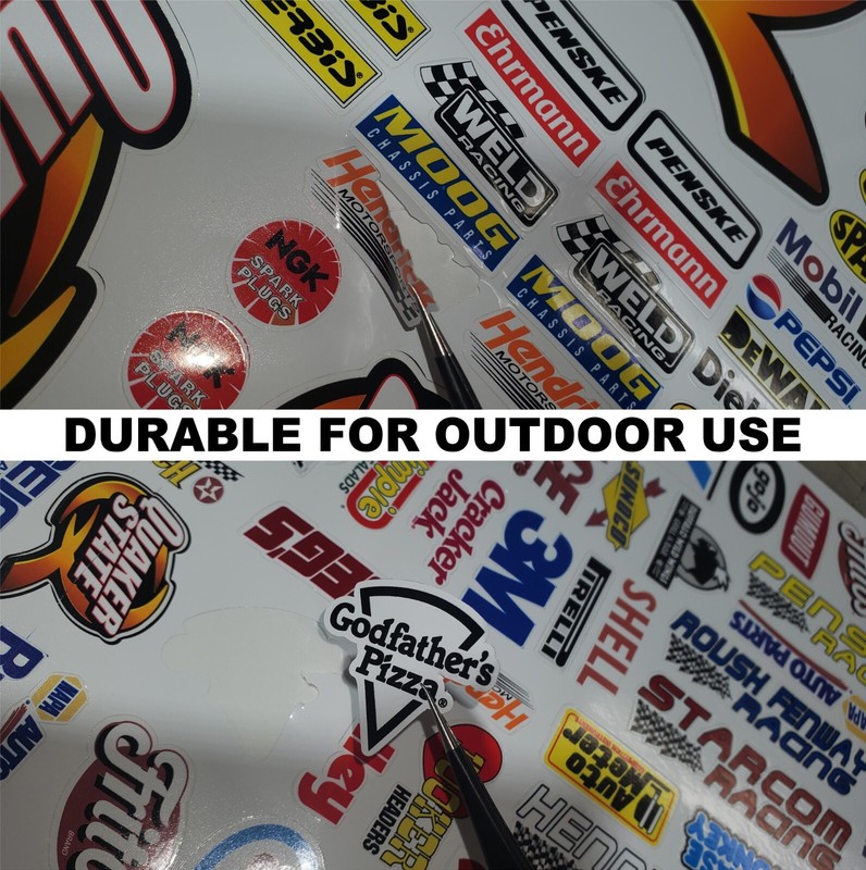 WHITE Vinyl Sticker Sheet 108-R/C MODEL Decal fits 1/10-1/16 Scale RatRodmsdlosi gallery