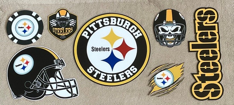 Pittsburgh Steelers DIY Transfer Sticker Cup Wrap For DIY Glasses Bottles gallery