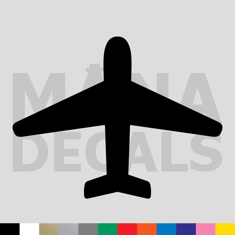Airplane Vinyl Die Cut Decal Sticker – Aviation Flying Flight Military
