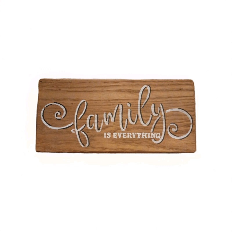Handmade Wooden Home Decor Sign Rustic Wooden Family Is Everything Decor Sign