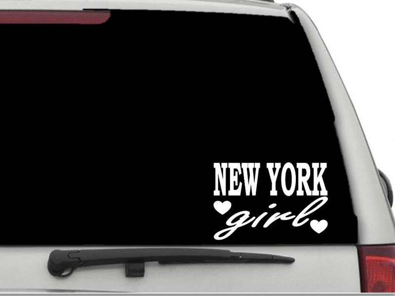 NEW YORK GIRL Decal Sticker CW3653