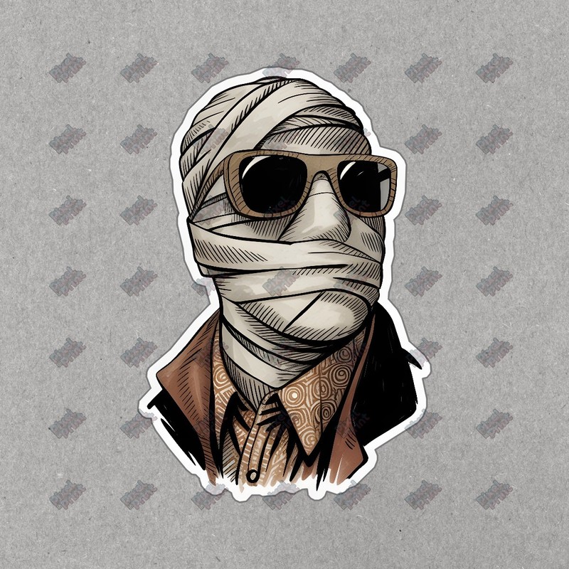 Vintage Inspired Mummy Character with Sunglasses Unique Horror Decor #8804