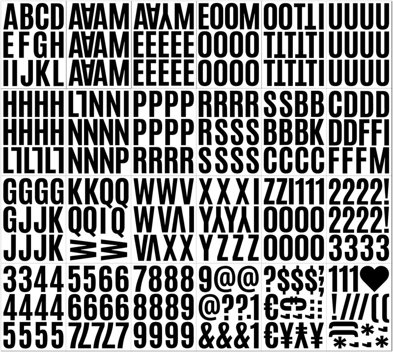24 Sheets 2 Inch Self Adhesive Letters Stick on Vinyl Capital Letter Stickers... gallery