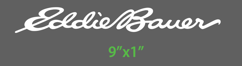 9″ Eddie Bauer Original Car Auto laptop Window Vinyl Decal Sticker