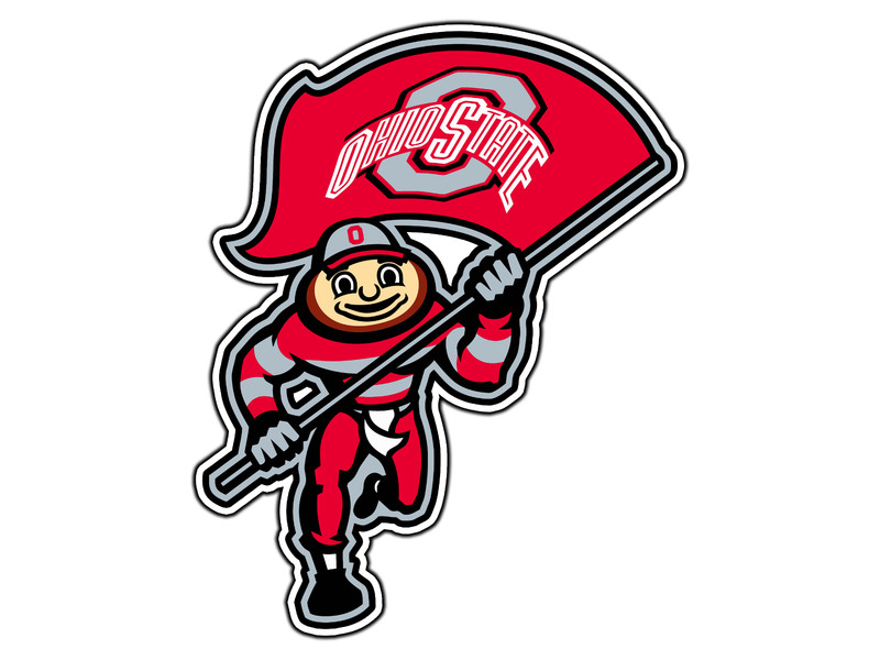 Ohio State Buckeyes Mascot Logo #9 College Sticker Waterproof Vinyl Decal DieCut