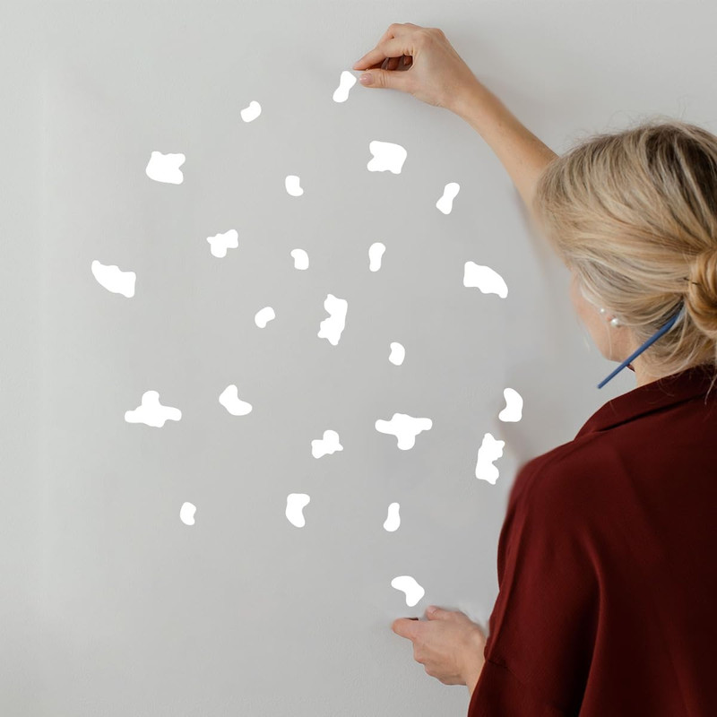 Set of 64 Vinyl Wall Art Decal - Cow Pattern - Cows Spots Adhesive Stickers A... gallery