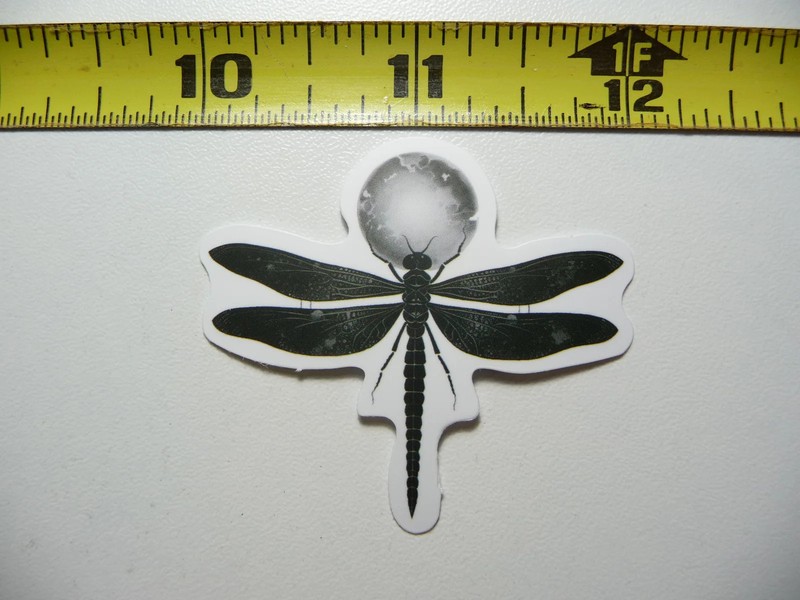 DRAGONFLY PLANET SMALL STICKER DECAL NATURE OUTDOORS FUN CALMING FUNNY