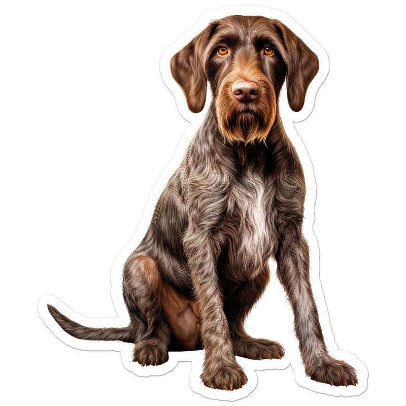 German Wirehaired Pointer – Vinyl Decal Sticker – Car Window Laptop – ebn12155