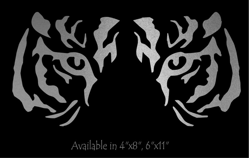 Tiger Eyes Decal car truck vinyl window Big Cat sticker graphic gallery