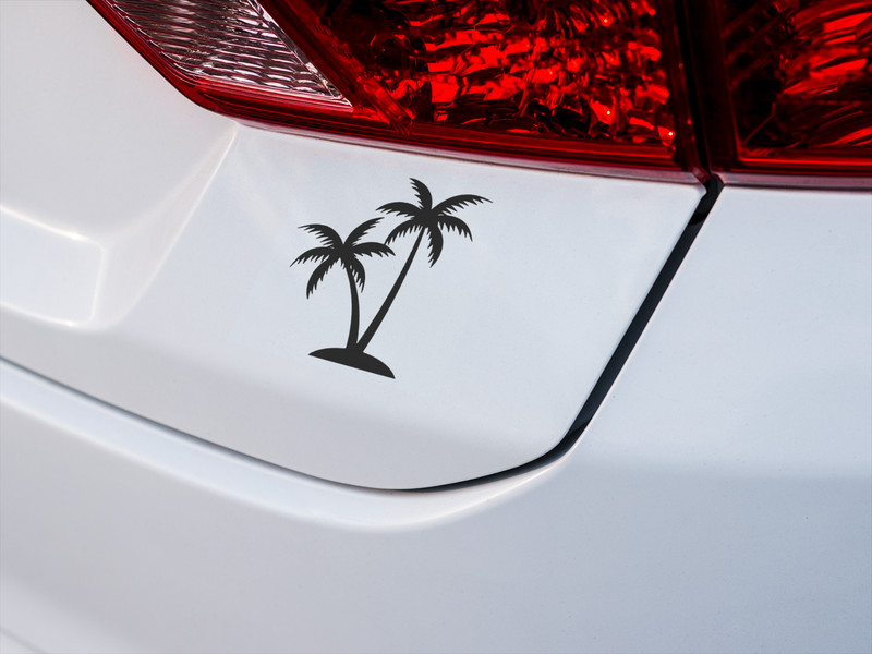Palm Tree Home Décor Car Window Vinyl Decal Sticker Tropical Beach gallery