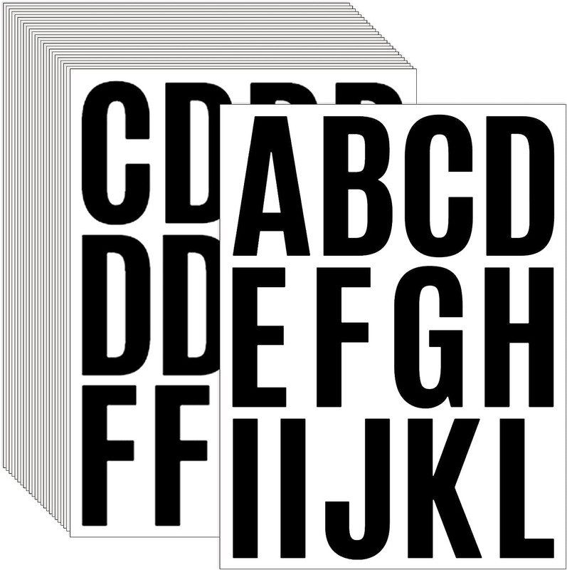 24 Sheets 2 Inch Self Adhesive Letters Stick on Vinyl Letters Capital Letter Sti gallery