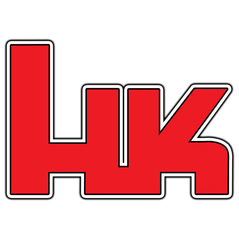 Heckler & Koch Red Logo #3 Sticker Waterproof Vinyl Decal Die-Cut Garage Car