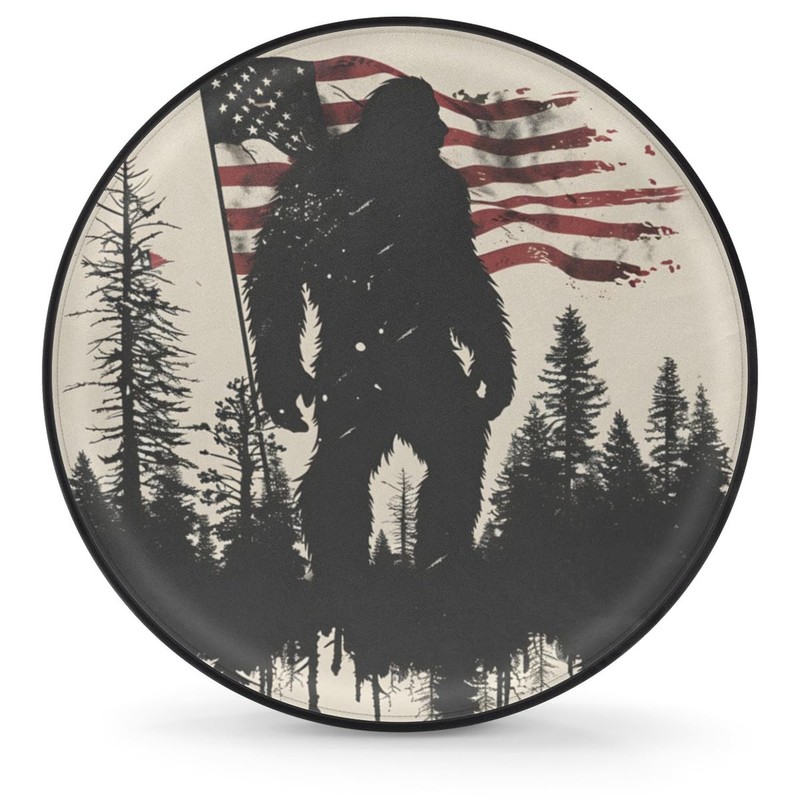 Spare Tire Cover for RV Trailer, American Flag Bigfoot Tire Covers Universal ...
