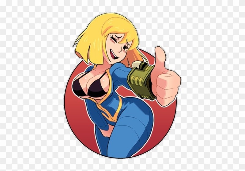 Fallout vault girl sticker 4″x4″ high gloss vinyl decal