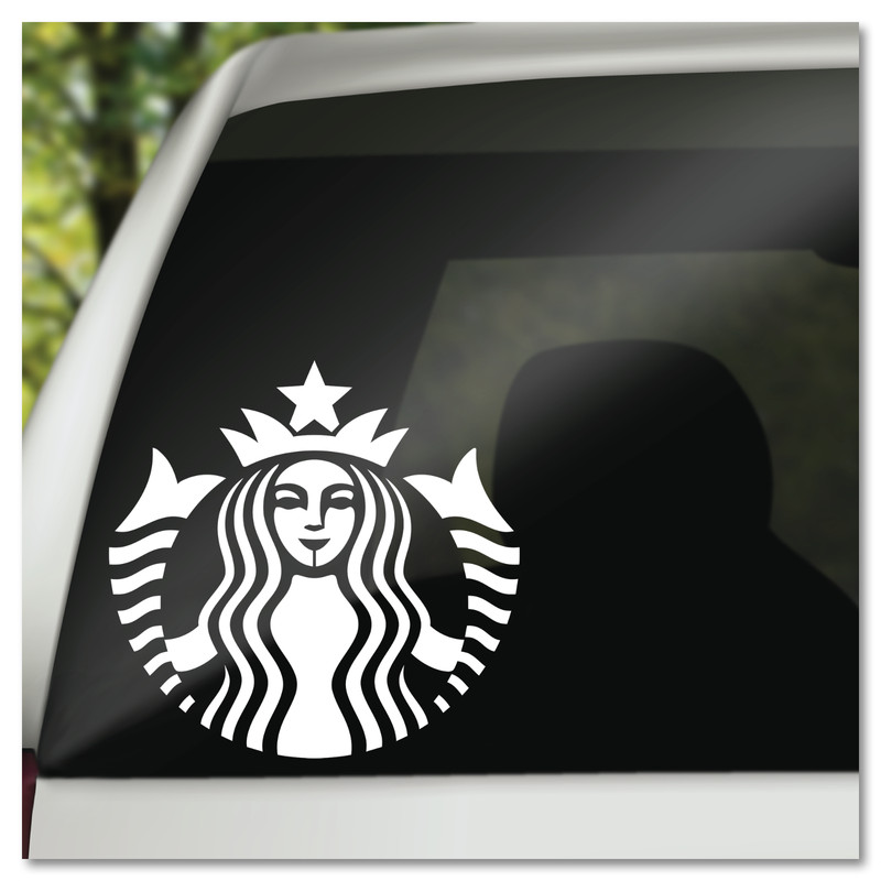 8″ Starbucks Mermaid Vinyl Decal Sticker