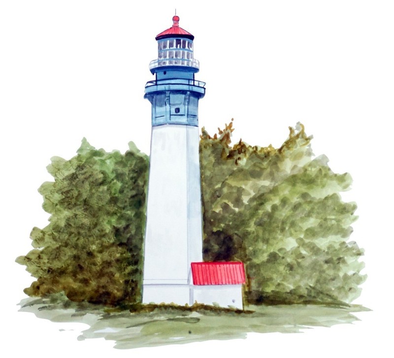 Gray's Harbor Lighthouse Vinyl Decal Sticker Truck Boat Car Tumbler Cooler Cup