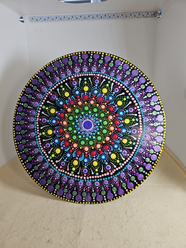 33 Rpm Vinyl Record Refurbished To Wall Hanging Decorative Purple Multi-Colors gallery